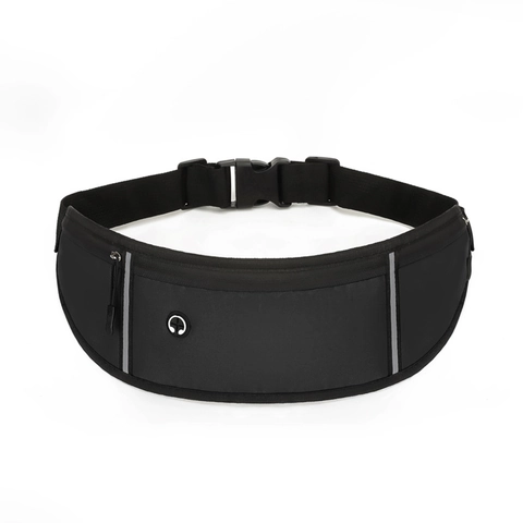 Oxford Cloth Running Waist Bag Waterproof Reflective Headphone Hole Multi-Pocket Outdoor Sports Fanny Pack For Men Women
