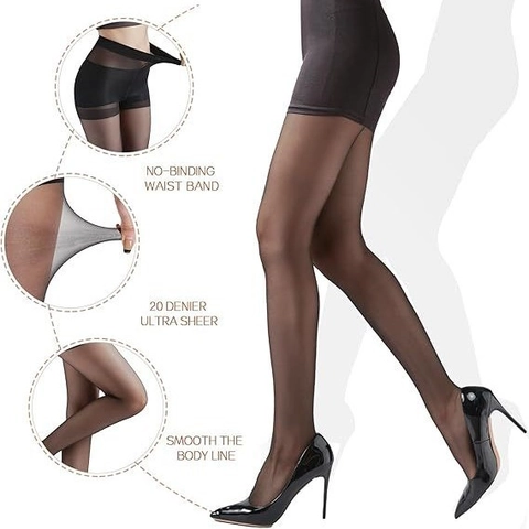Women Sexy Back Seam Pantyhose Sheer Nylon Spandex Seamed Tights Control Top Slimming Vintage Hosiery Plus Size