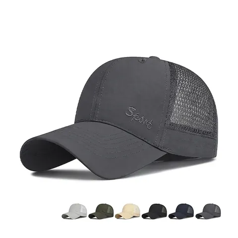 Cappellino Da Baseball In Rete Traspirante Asciugatura Rapida Protezione Solare Sport All Aperto Uomo Donna