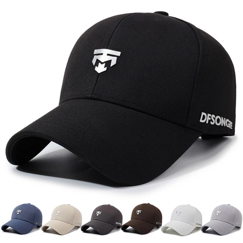 Gorra De Béisbol Protección Solar Ajustable Exterior Transpirable Sombrero Poliéster Con Logo De Metal Unisex Gorra Deportiva