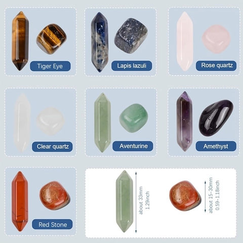 Pietre Di Cristallo Guaritrici Naturali Ametista Quarzo Rosa Prisma Esagonale Pietre Burattate Meditazione Reiki Yoga Confezione Regalo