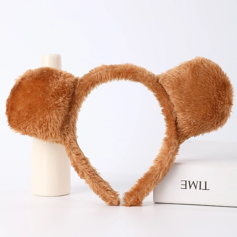 Plush Animal Ears Headbands Realistic Stereoscopic Costume Headpiece For Cosplay Party Performance Novelty Cartoon Adults Kids