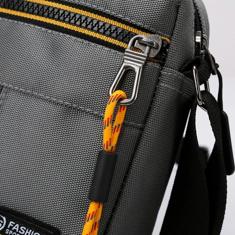 Men Crossbody Bag Oxford Cloth Small Shoulder Messenger Purse Waterproof Durable Travel Pack Casual Street Style Sporty Sling