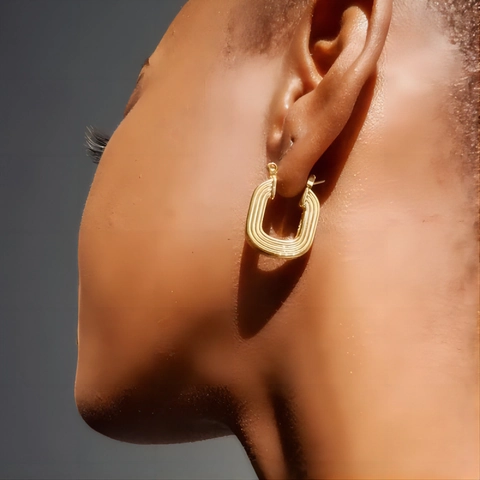 Pendientes De Oro Bañados En 18K Acero Inoxidable Geométrico Irregular Gota De Agua Joyería Minimalista Para Mujer