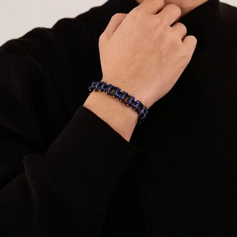 Bracciale A Catena Per Bicicletta In Acciaio Inossidabile Da Uomo Stile Meccanico Punk Hip Hop Gioielli Industriali