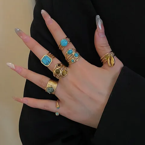 Bracciale Rigido Aperto In Acciaio Inossidabile Placcato Oro 18K Design Goccia D'acqua Gioielli Minimalisti Per Donna