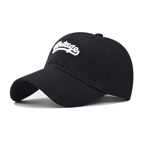 Vintage 3D Embroidered Cotton Baseball Cap For Men Women Adjustable Retro Outdoor Sun Hat Classic Unisex Dad Hat