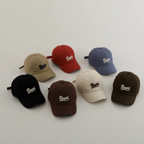 Cappello Da Baseball Bambini Cotone Ricamo Royal Protezione Solare Outdoor Casual Regolabile Per Ragazzi Ragazze