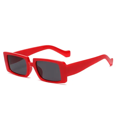 Retro Rectangle Sunglasses PC Frame UV400 Protection Vintage Fashion Eyewear For Women Men Y2K Hip Hop Style
