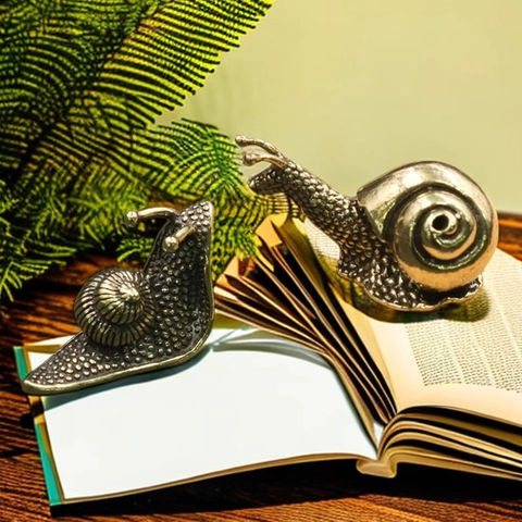 Mini Statuetta Lumaca Ottone Antico Bronzo Ornamento Scrivania Vintage Decorazione Zen Casa