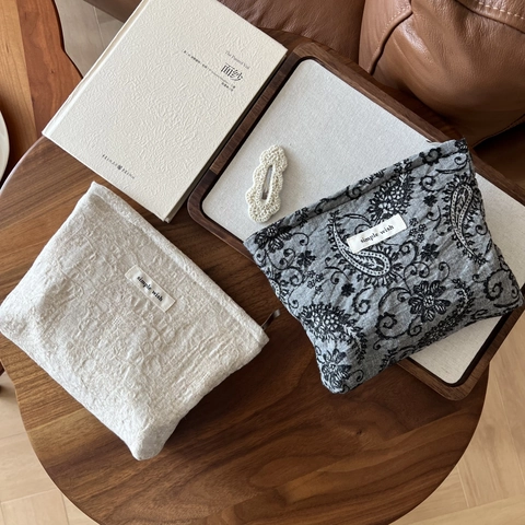 Retro Katoen Linnen Make-Up Tas Vintage Ethische Borduurwerk Paisley Pouch Draagbare Rits Reizen Cosmetische Opbergtas