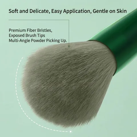 Professional Makeup Brushes Synthetic Fiber Bristles Aluminum Ferrule Plastic Handle Tools With Portable Storage Bag