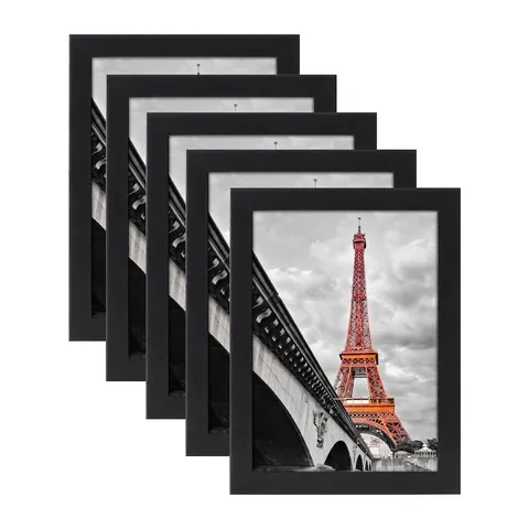 Minimalist MDF Wood Picture Frame With Acrylic Front For Tabletop And Wall Mount Home Decor Modern Style Display