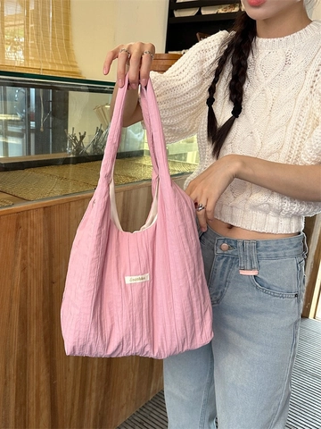 Damen Plissierte Umhängetasche Große Kapazität Faltenstoff Tote Minimalistisch Leicht Lässig Täglich Reise Hobo Tasche