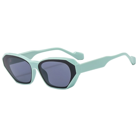Cat Eye Zonnebril PC Frame AC Lens UV400 Bescherming Outdoor Mode Retro Geometrische Trendy Brillen Voor Dames