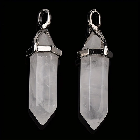 Zeshoekige Kolom Kristallen Hanger Natuursteen Punt Kogelvorm DIY Ketting Accessoires Healing Reiki Energie Sieraden