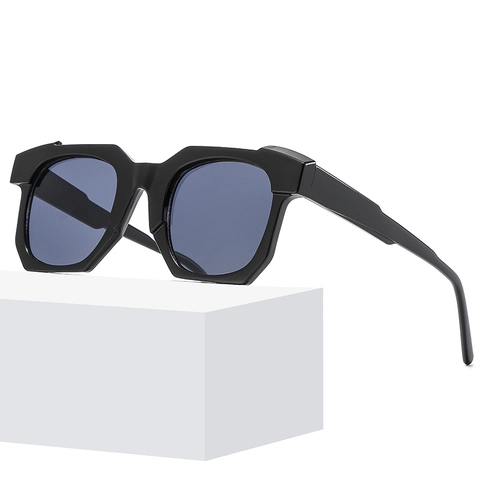 Occhiali Da Sole Poligono Irregolare Montatura PC Lente AC Protezione UV400 Occhiali Alla Moda Con Montatura Spessa Geometrica
