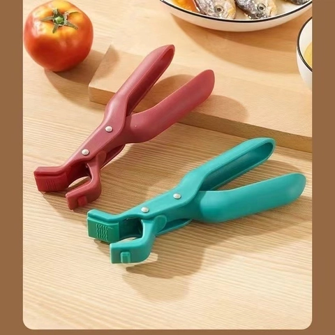 Clip De Pinza Para Tazones Anti Escaldaduras Silicona Antideslizante Resistente Al Calor Elevador De Platos Calientes Herramienta De Cocina