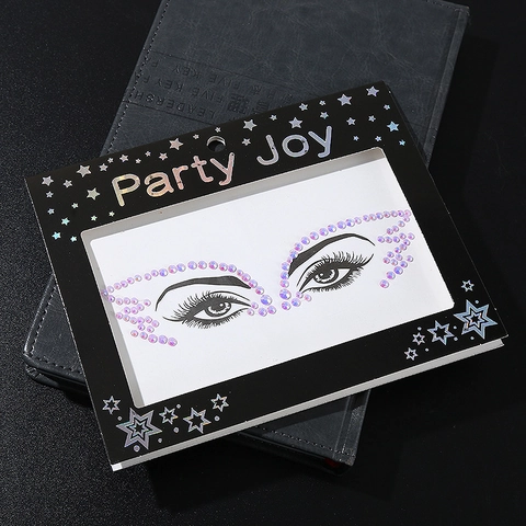Pegatinas De Cara Con Diamantes De Imitación Autoadhesivas Gemas Para Ojos Mariposa Joyas Corporales Para Maquillaje