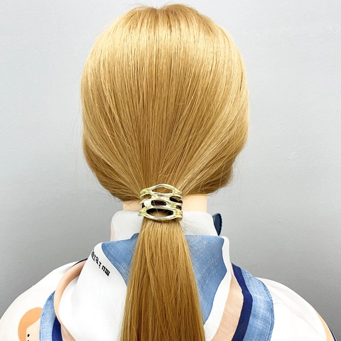 Elastico Per Capelli Polsino Coda Di Cavallo Perla Artificial Lega Anello Metallo Cavo Per Donne Accessori Moda