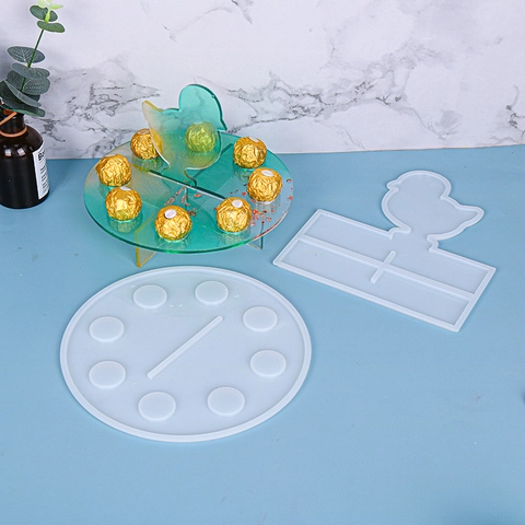 Weihnachts Küken Hase DIY Silikonform Für Harzguss Desktop Display Ständer Halter Handgemachtes Handwerk