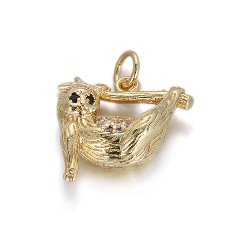 Ciondoli Animali Rame Zirconia Cavalluccio Marino Tartaruga Sirena Accessori Per Creazione Gioielli DIY Moda Donne