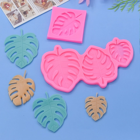 Monstera Deliciosa Leaf Silicone Mold DIY Cake Decorating Fondant Chocolate Baking Tropical Plant Shape
