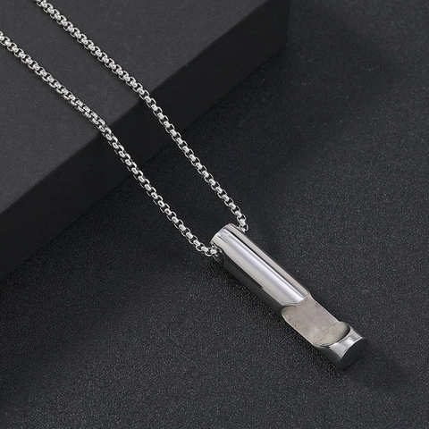Collar Con Colgante De Acero Inoxidable Minimalista Barra Geométrica Pilar Cilíndrico Joyería Punk Para Hombres Y Mujeres