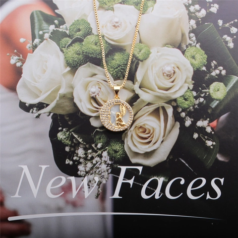 Engel Flügel Anhänger Halskette Kupfer Zirkonia Vergoldet Box Kette Minimalistischer Schmuck Für Damen