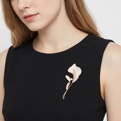 Eleganti Spille Fiore Di Calla Farfalla Gufo Lega Cristallo Strass Perla Artificial Incastonata Gioielli Donna Matrimonio Abito
