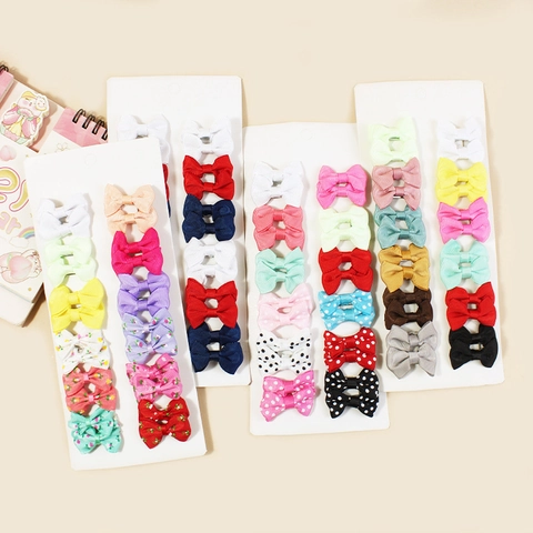 Handmade Grosgrain Ribbon Bow Hair Clips Colorful Alligator Clamps For Baby Girls Toddlers Kids Floral Polka Dot Styling