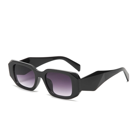 Vintage Square Sunglasses UV400 Protection Geometric Wide Leg PC Frame Retro Classic Eyewear For Men Women