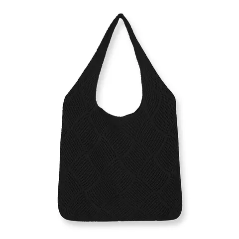 Γυναικεία Πλεκτή Τσάντα Tote Crochet Hollow Out Diamond Grid Πολυεστέρας Τσάντα Ώμου Μινιμαλιστική Casual Bohemian