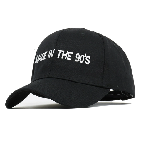 Vintage Καπέλο Μπέιζμπολ Με Κέντημα Made In The 90s Βαμβακερό Ρυθμιζόμενο Καπέλο Ήλιου Streetwear Για Άνδρες Γυναίκες