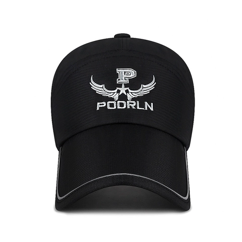 Mesh Baseball Cap Breathable Reflective Strip Extended Brim Outdoor Hiking Fishing Sunscreen Hat For Men Women