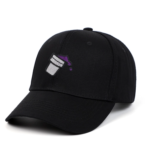 Gorra De Béisbol De Algodón Bordado Patrón Taza Derramada Streetwear Sombrero Sol Ajustable Para Hombres Mujeres