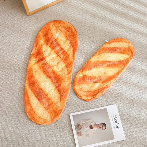Realistische Baguette Brot Geformte Plüsch Kissenbezug Weiche Simulation Lebensmittel Kissenhülle Ungefüllte Spielzeughülle Für Haus Büro Dekoration