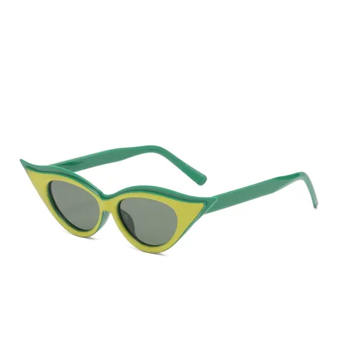 Occhiali Da Sole Occhio Di Gatto Retro Montatura Plastica Protezione UV400 Vintage Hip Hop Moda Punk Donne