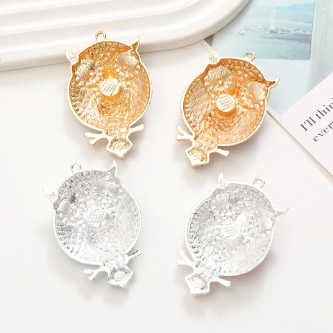 Uil Bedeltjes Legering Strass Emaille Hangers Voor DIY Sieraden Maken Telefoonhoesje Decor Schoenbedeltjes Sprankelend