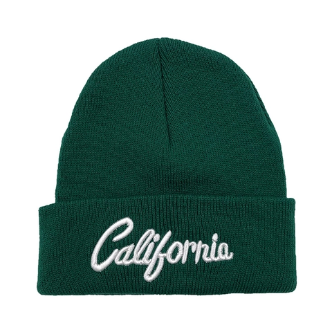 Berretto In Maglia Con Ricamo California Risvolto Caldo Inverno Morbido Skull Cap Unisex Casual Versatile