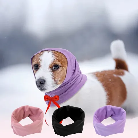 Dog Earmuffs For Noise Reduction Anxiety Relief Snood Warm Elastic Cationic Spandex Wrap For Grooming Bathing