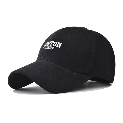Unisex Cotton Boston 1630 Embroidery Baseball Cap Adjustable Outdoor Sun Hat Casual Streetwear Fashion Snapback Hat