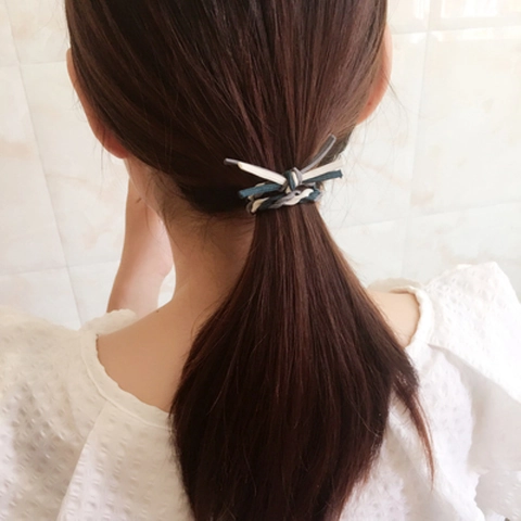 Braided Hair Ties High Elasticity Handmade Knot Ponytail Holder Elastic Cord Hair Bands For Women Girls