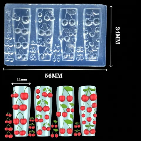 3D Nail Art Silicone Mold Carved Flower Dragon Relief DIY Manicure Tools Reusable Decorative Professional Salon