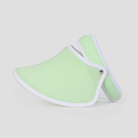 Visière De Soleil À Sommet Vide Pour Femmes Chapeau Satin Glacée Nylon Spandex Protection UV Respirant Été Extérieur Voyage Ajustable