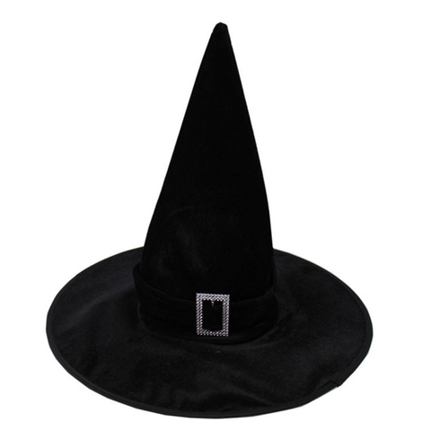 Halloween Hexenhut Zauberer Spitzhut Polyester Netz Mit Kürbis Fledermaus Stern Druck Für Cosplay Party Requisiten