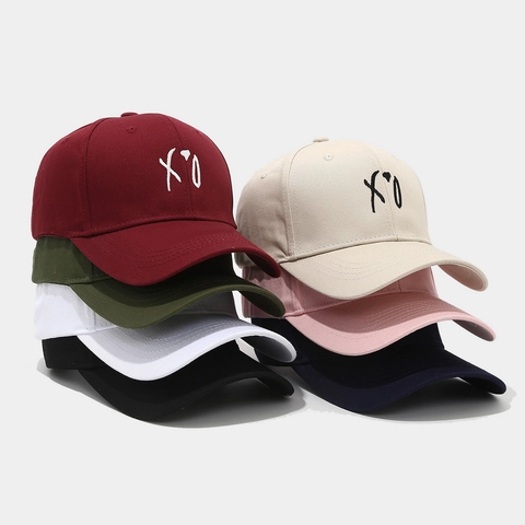 Berretto Da Baseball Cotone Ricamo Lettere Protezione Solare Regolabile Streetwear Cappello Da Sole Per Uomini Donne