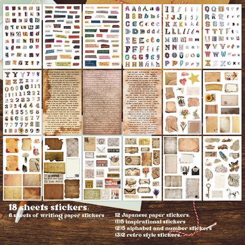 Vintage Aesthetic Scrapbook Stickers And Decorative Paper For DIY Journaling Botanical Floral Butterfly Designs