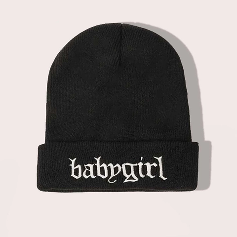 Acrylic Knitted Beanie Hat Warm Winter Cuff Embroidered Rose Sunflower Planet Pattern Casual For Men Women