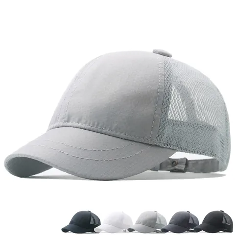 Baseball Cap Mit Kurzer Krempe Schnelltrocknend Polyester Mesh Atmungsaktiv Sonnenschutz Verstellbar Hut Herren Damen